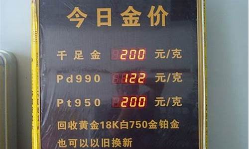 实时金价怎么看_金价显示器怎么调金价